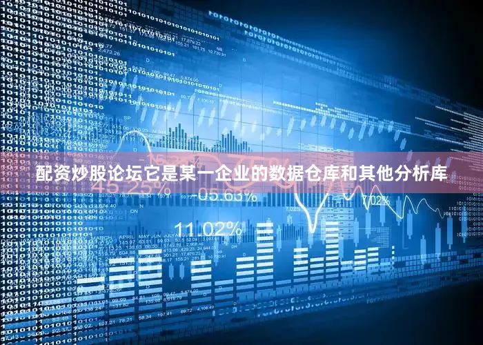 配资炒股论坛它是某一企业的数据仓库和其他分析库