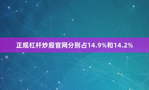 正规杠杆炒股官网分别占14.9%和14.2%