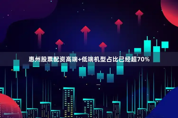 惠州股票配资高端+低端机型占比已经超70%